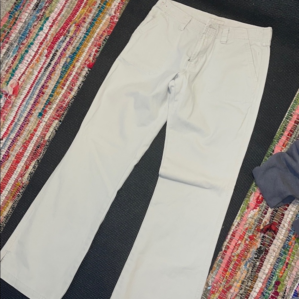 Bkle canvas khaki pants